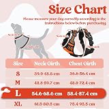 rabbitgoo Large Dog Harness No Pull Front Back Clips Reflective Orange L view 2