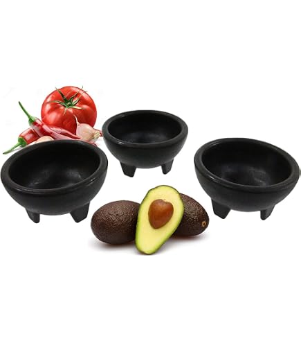 Chef Craft Salsa Dip Schalen Set – 4 Stück, Je 340 Ml, Blau/hellbraun, Spülmaschinenfest