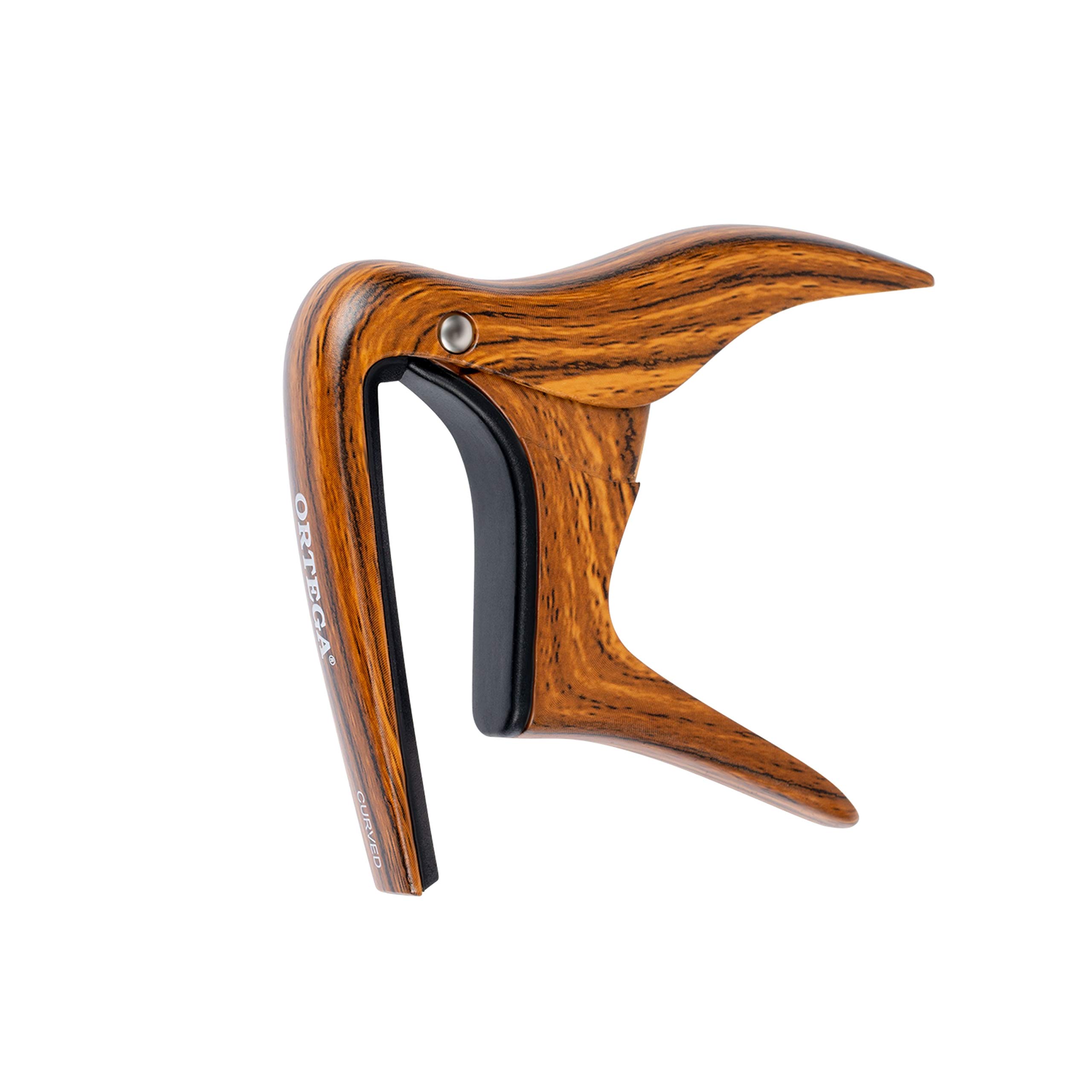 Ortega Guitars Capo Instrument Accessory - Radius - For Guitar - Aluminum Alloy, Dark Brown (OCAPOCV-WND)