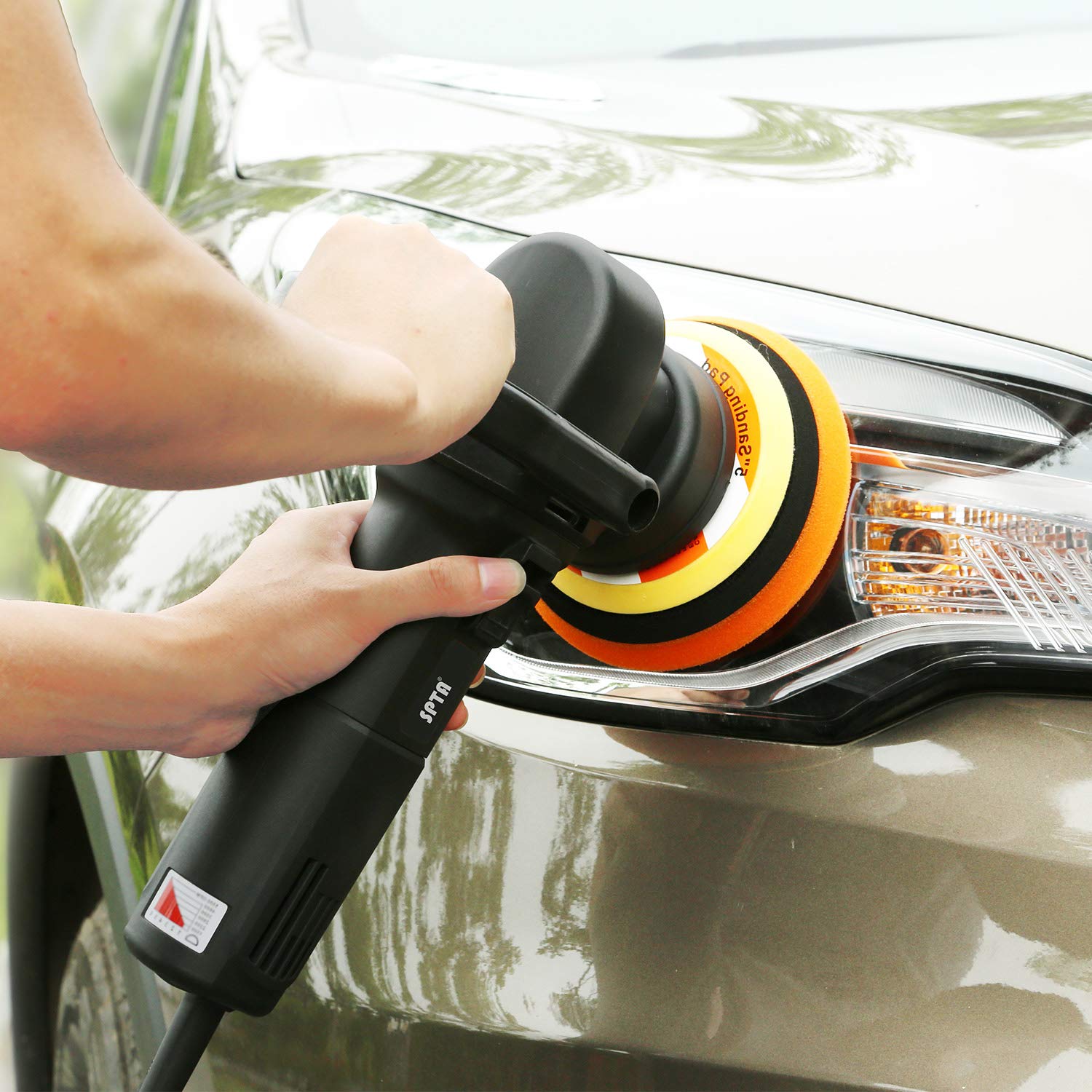 SPTA 5pcs 150mm Face for 125mm Backing Plate Hex Logic Polishing