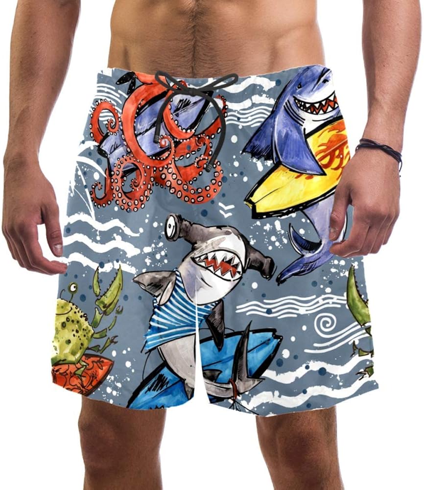 Mallas Cortas Hombre Pantalones Cortos De Baño Para Hombre Con