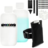 20 Pcs Urine Test Complete Kit - 10 Urine Temperature Test Strips, 2 Slim HDPE Bottles, 4 Disposable Water Bags, Hi-Stretch Hidden Strap &amp; Foldable Funnel，Urine Bottle Kit Test Practice at Home