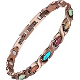 Jecanori Copper Bracelets for Women, Magnetic Bracelets for Women with 3800 Gauss Ultra Magnets and Sizing Tool, Featuring a Fish Tail Design