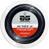 AG Poly 16 Polyester Tennis String Reel-Black