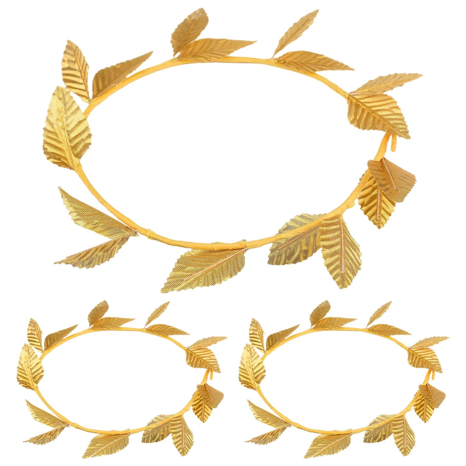 NAUZE Gold Leaf Headbands Roman Goddess Headband Greek Crown Headpiece Laurel Wreath Crown Toga Costume Accessories (3)