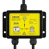 EIIDAR ATS 20 Amp Automatic Transfer Switch,AC120V Home Generator Equipment | Auto mains generator switch, steady continuous power, reliable backup supply for residential blackout crisis
