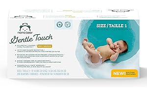鶹 Brand - Mama Bear Gentle Touch Diapers, Size 1, 200 Count (4 packs of 50)