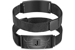 Fervia Stocking Stuffers Basketball Initial Bracelet Stainless Steel A-Z Letter Charm Bracelets Adjustable Wristbands Basketball Christmas Gifts Idea for Players Team Lovers Men Boys