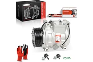 A-Premium A/C AC Compressor with Clutch Compatible with 2002 2003 2004 2005 2006 Honda CR-V CRV 2.4L - [fit for Style 10PA15C