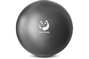 Slim Panda Pilates Ball,9 Inch Small Exercise Ball, Therapy Ball, Core Ball, Mini Yoga Ball for Pilates, Balance, Stability, 