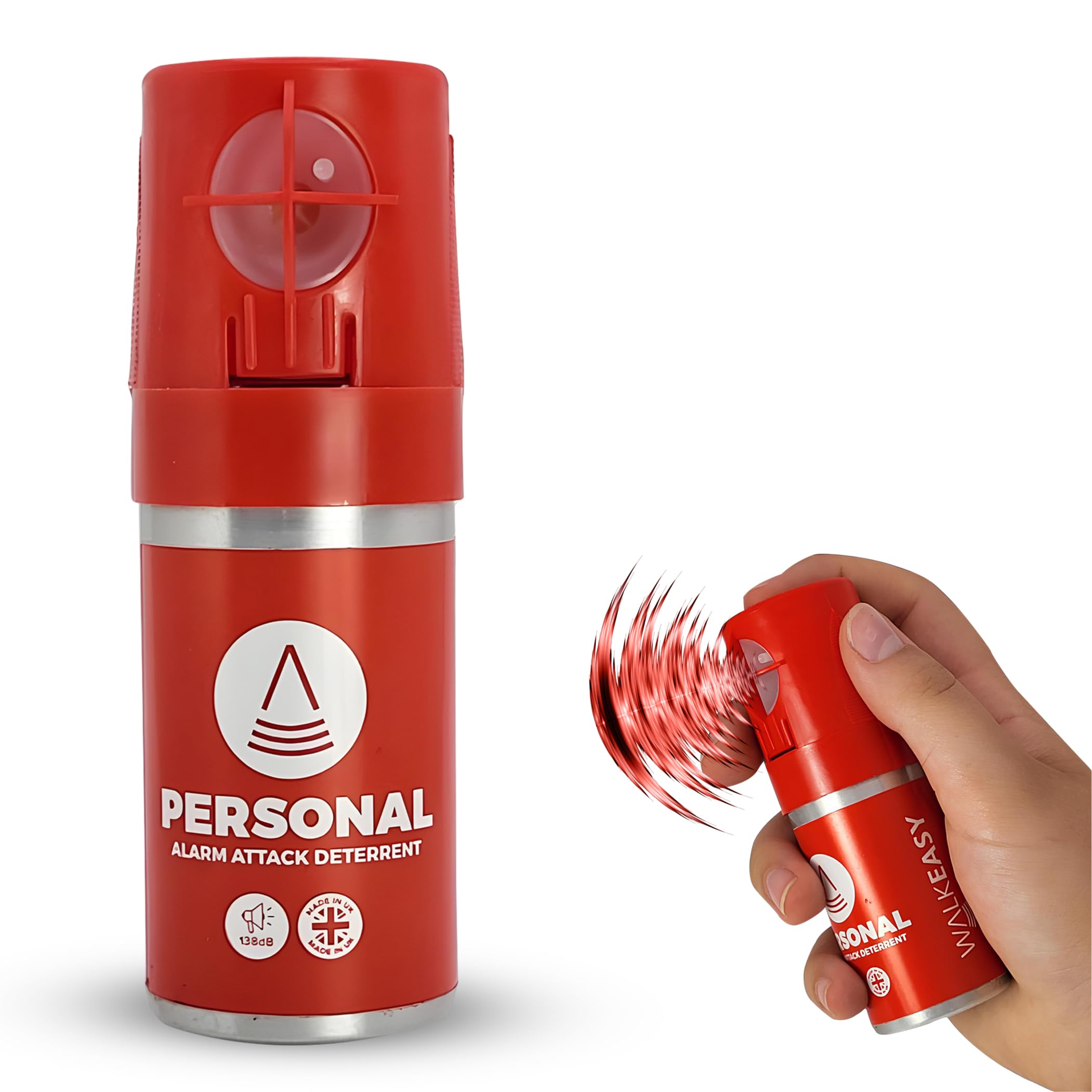 Walk Easy Personal Attack Rape Alarm | Made in UK | Loud 138+ Decibels