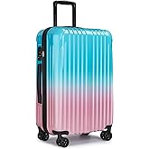 VIVIcity Carry on 20inch Luggage with Spinner Wheels, Lightweight PC+ABS Hard Shell Suitcases, Expandbale Storage & TSA Aprovel Lock