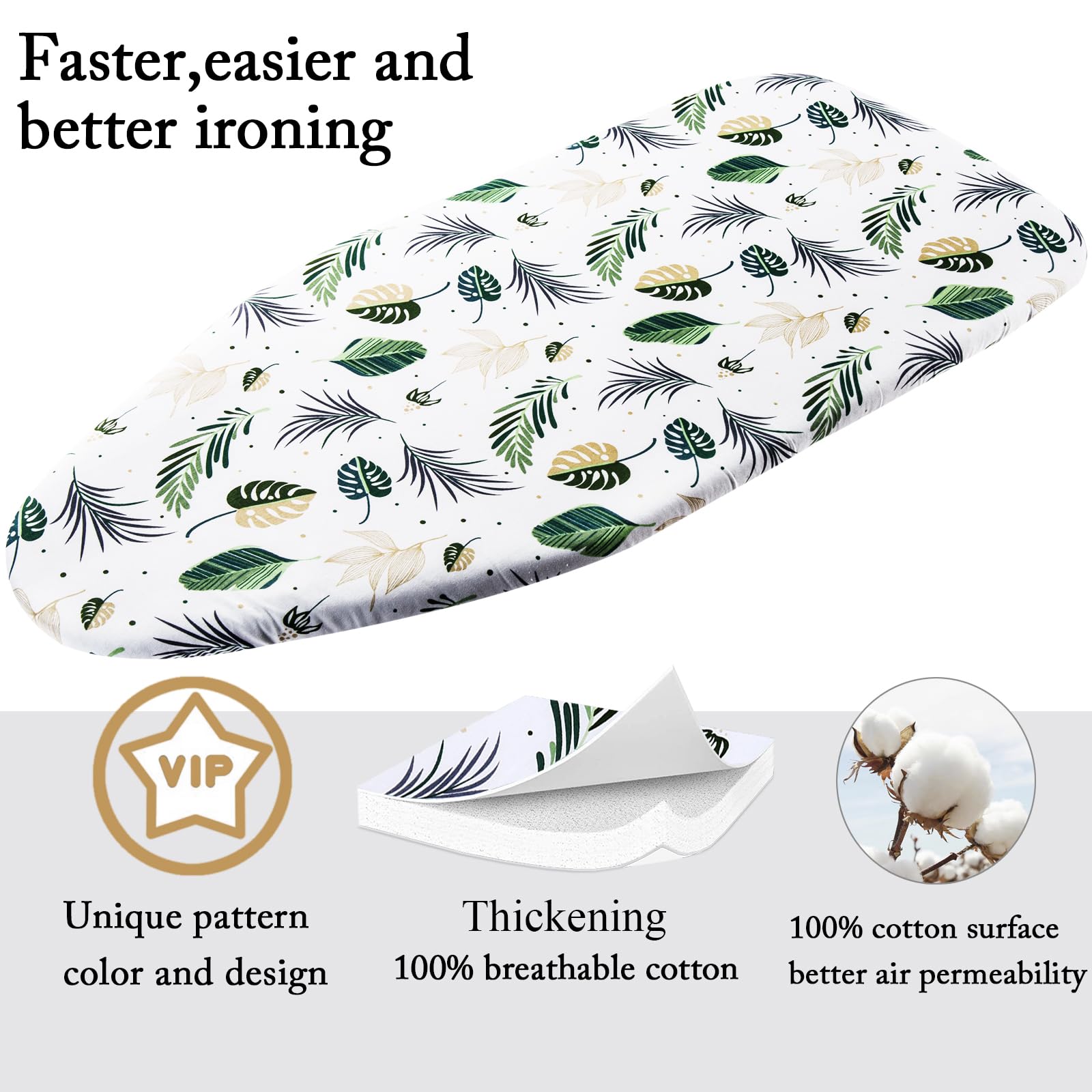 Small Ironing Board Cover Scorch Resistant, Table top Ironing Cover with Padding Heat Reflective Heavy Duty Pad…