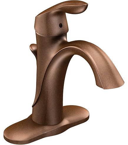 Moen 6803ORB Dartmoro Waschtisch-Armatur – ölgeriebene Bronze, Hoher Auslauf, Einhebel-Mischer