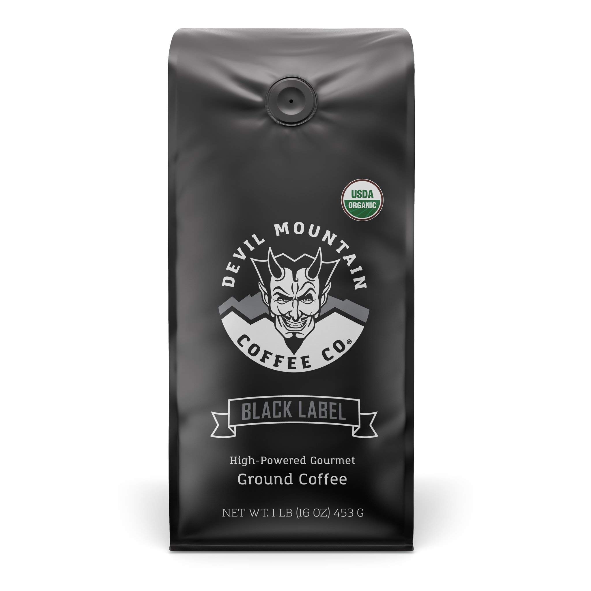 "Black Label" Dark Roast Ground Coffee, Strongest Coffee in the world