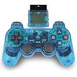 Wireless Controller for PS2, 2.4G Dual Vibration Game Controller Remote for PlayStation 2 PS2