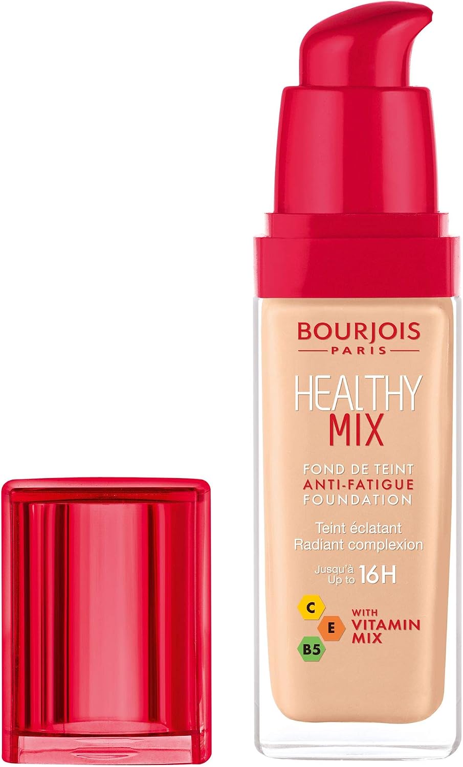 Fond De Teint Bourjois Healthy Mix - Teint éclatant - 58 Hâlé Foncé - 30 Ml - FPS 0 - Mat