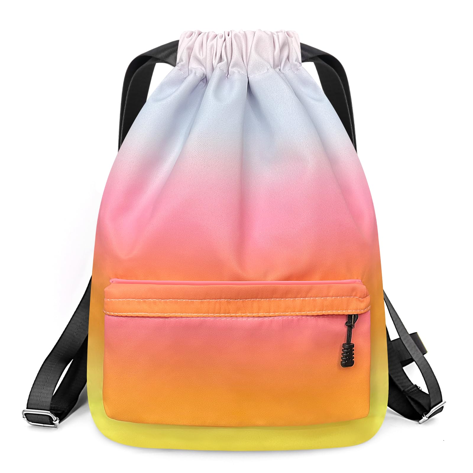 WenYa Swimming Backpack With Wide Straps, Drawstring Waterproof Bag for Girls, Kids Sports, Gym, and Yoga