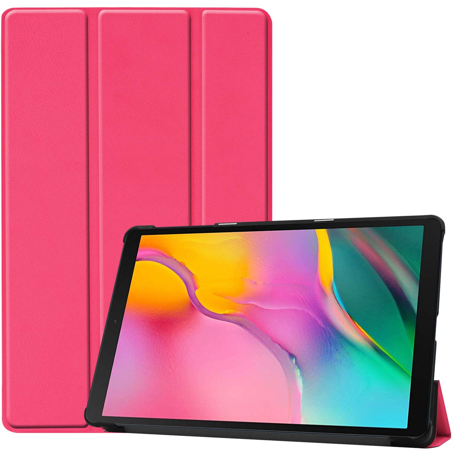 ProCase Cover for Galaxy Tab A 8.0 2019 Case T290 T295, Slim Light Cover Stand Hard Shell Folio Case for 8.0 inch Galaxy Tab A 2019 Tablet Model SM-T290 (Wi-Fi) SM-T295 (LTE) –Magenta