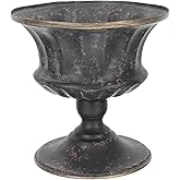 Vintage Metal Urn Planter, Urn Planter for Outdoor Plants Farmhouse Bucket Flower Pots Tall for Indoor Outdoor Plants Garden 