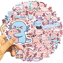 50Pcs Salamander Stickers, Axolotl Sticker,Kids