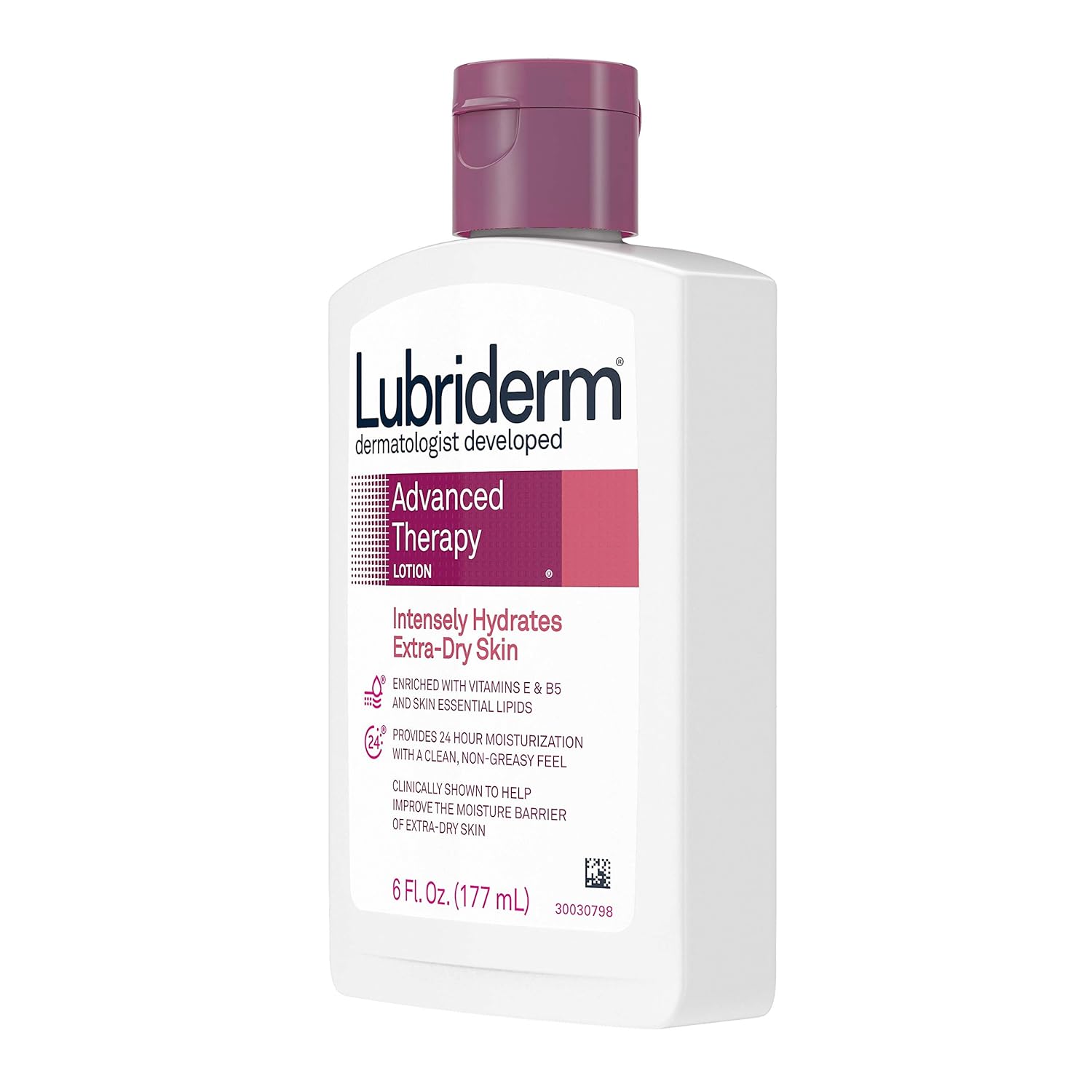 Lubriderm Advanced Therapy Moisturizing Lotion with Vitamins E and B5, Deep Hydration for Extra Dry Skin, Non-Greasy Formula, 6 fl. oz : Beauty