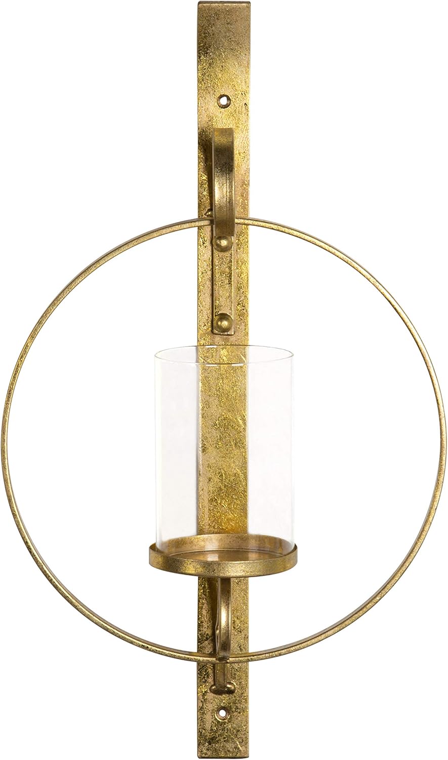 Kate and Laurel Doria Metal Wall Candle Holder Sconce, Silver: Home & Kitchen