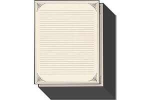 96-Pack Vintage Stationery Paper - Antique Style Paper - Perfect for Writing Poems, Lyrics and Letters - Cream - 8.5 x 11 Inc