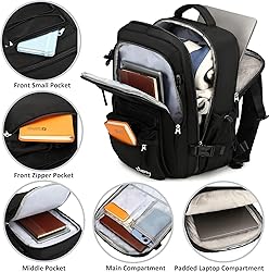 Travel Backpack for Women Men 15.6 Inch Laptop