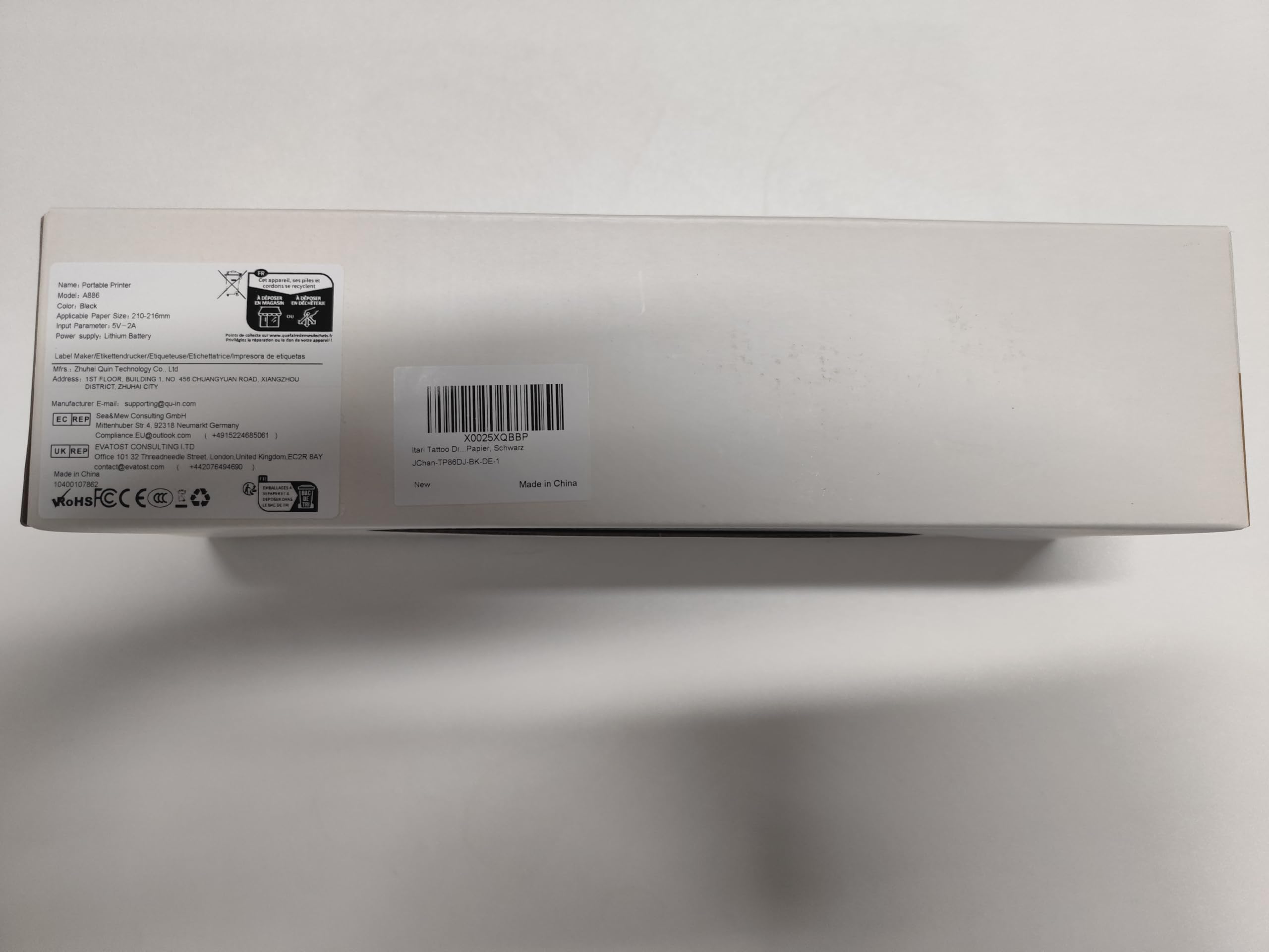 Itari Tattoo Stencil Printer Kit for Beginners, Temporary Tattoo Printer with 10 Pcs Transfer Paper, Bluetooth Stencil Printer for Tattooing, Wireless Tattoo Machine Compatible with Phone/Tablet/PC