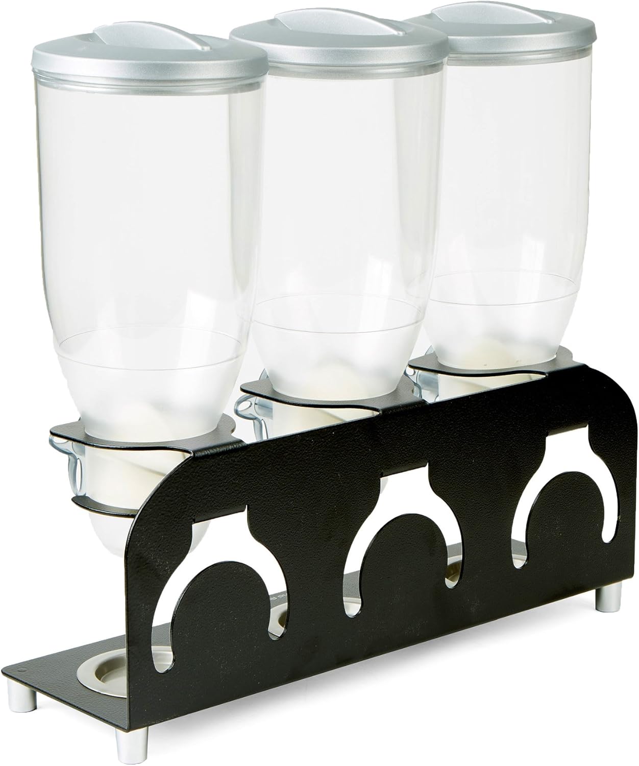 Mind Reader Metal Triple Cereal Dispenser, Black: Kitchen & Dining