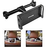 Car Headrest Mount, Tryone Car Seat Tablet Holder for iPad/Samsung Galaxy Tabs/Amazon Kindle Fire HD/Nintendo Switch/Other Devices 4”-10.1” (Black)