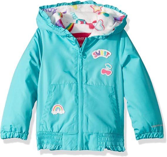 baby girl fleece lined jacket