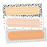 30 Name Tags for Classroom Cubbies, 3x9 in Cow