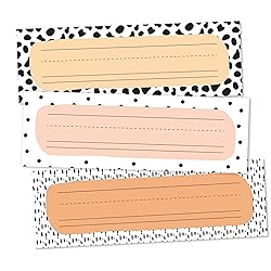 30 Name Tags for Classroom Cubbies, 3x9 in Cow