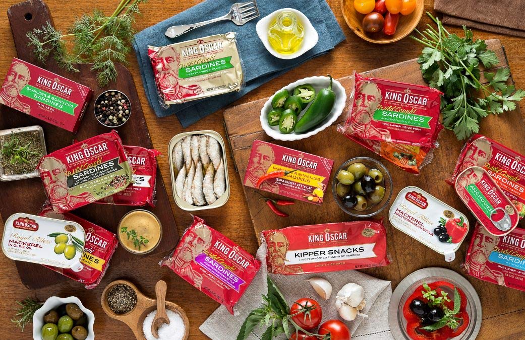 King Oscar Sardines in Extra Virgin Olive Oil Mediterranean Sardines, 3