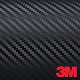 Black 3M DI-NOC Carbon Fiber DINOC Flex Wrap CA-421 24"x12"
