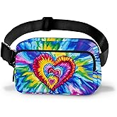 Tie Dye Fanny Pack Women Casual Belt Bag Fashion Waist Pack Easy for Store with Adjustable Strap Traveling Hiking Running Walking
