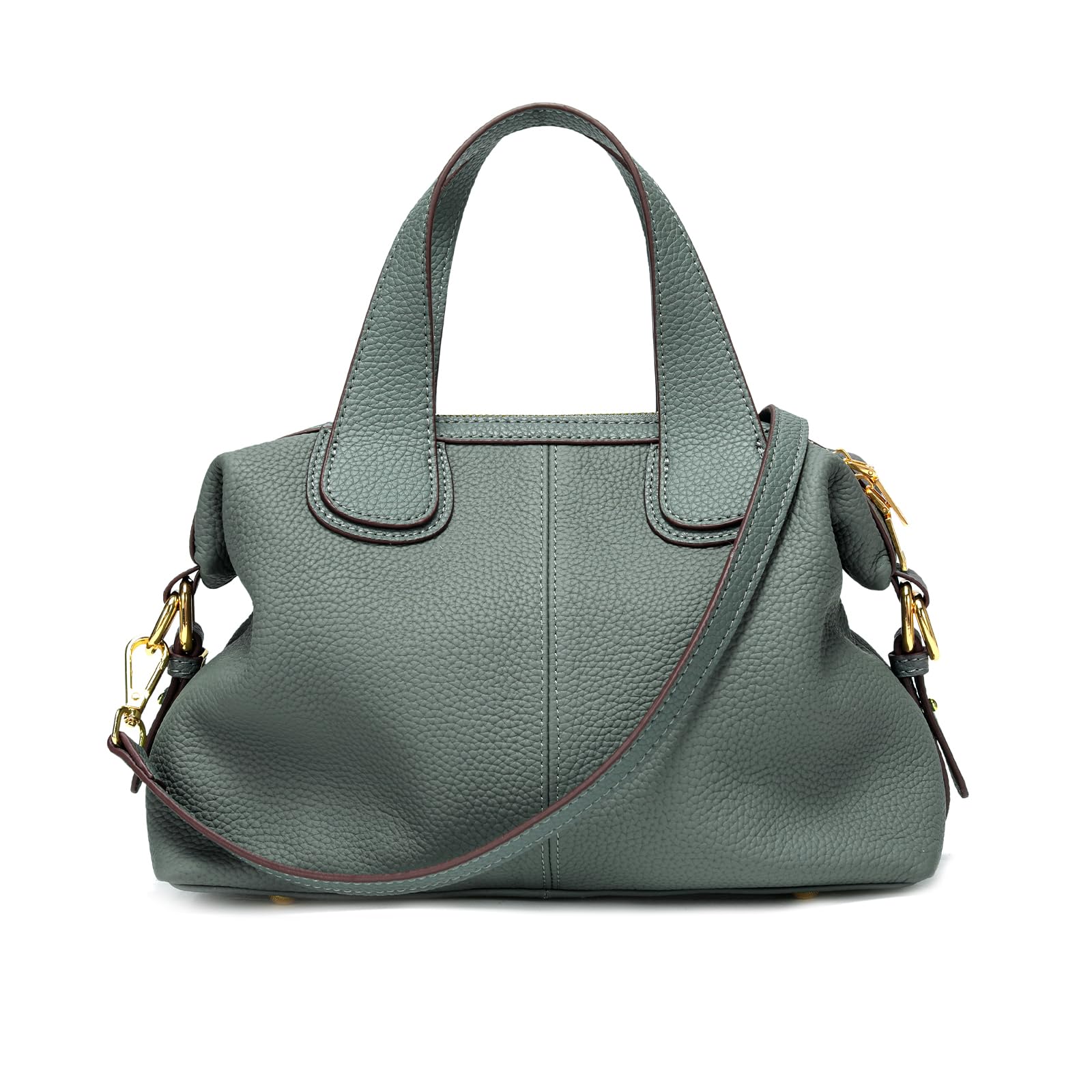 imeetu Women's Shoulder Bag, High Quality Genuine Leather, Soft, 3-Way 2-Room Storage, Handbag, Crossbody Design, High Visibility, Freestanding, Bottom Beach Included, Lightweight, Stylish, Large