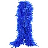 THARAHT Chandelle Feather Boa 19 Color-38g/55g100g 2Yard Dancing Wedding Party Halloween Costume Decoration Feathers boa