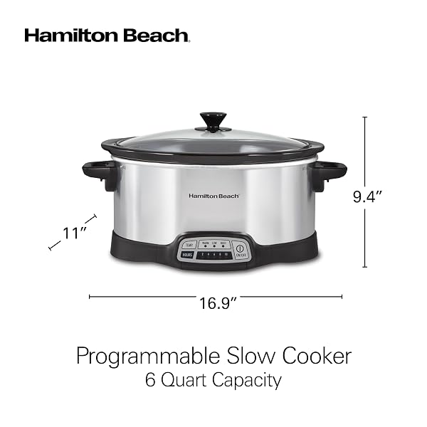 HAMILTON BEACH 6-9 QUARTS PROGAMABLE SLOW COOKER