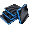 Pearwow Anti Vibration Pads 6" X 6" X 7/8" Heavy Duty Blue EVA Vibration Isolation Rubber Pads for Compressors Air Conditioner Washers HVAC Treadmills,4 Pack