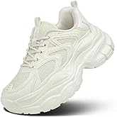 Kvovzo Womems Walking Shoes Running Tennis Fashion Chunky Sneakers Athletic Gym Workout Comfortable Breathable Lightweight