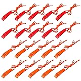 AUGSUN 20 Pcs Emergency Safety Whistle Plastic