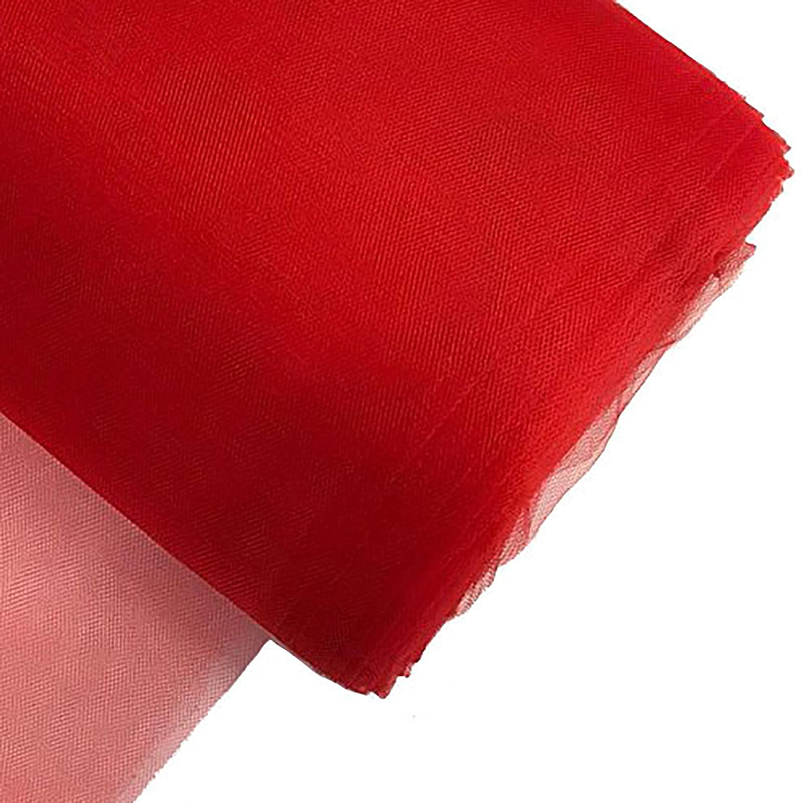 Phantomon 54" (137 cm) by 40 Yards (36.5 Meter) Fabric Tulle Bolt for Wedding, Decoration, DIY Project, Gift Ribbon, Tutu Skirt Sewing Crafting, Chair Sash Bow (Red) — image 1