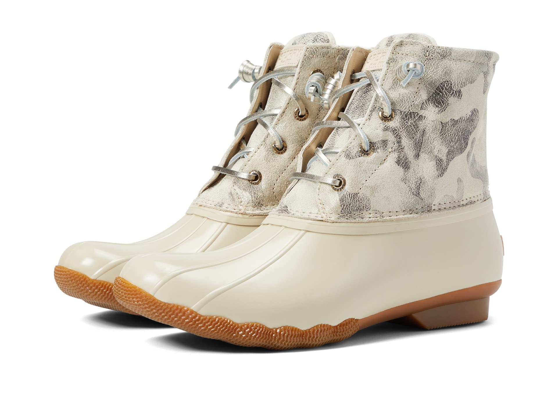 Sperry Women’s Saltwater Snow Boot, Ivory Camo, 5.5
