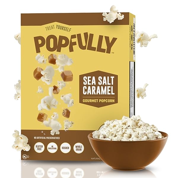 POPFULLY SEA SALT CARAMEL POPCORN FULLY POPS, SHARING...