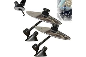 SWASEADA Car Drum Cymbal Air Vent, Fun Music Gadget for Drivers & Drummers, Easy Install on Dashboards & Vents, Crisp Metallic Sound - Quirky Gift for Road Trips & Music Lovers (Silver-2PCS)