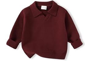 YOUNGER STAR Toddler Boy Girl Sweater Baby Fall Shirt Pullover Long Sleeve Knitted Sweatshirt Winter Warm Clothes