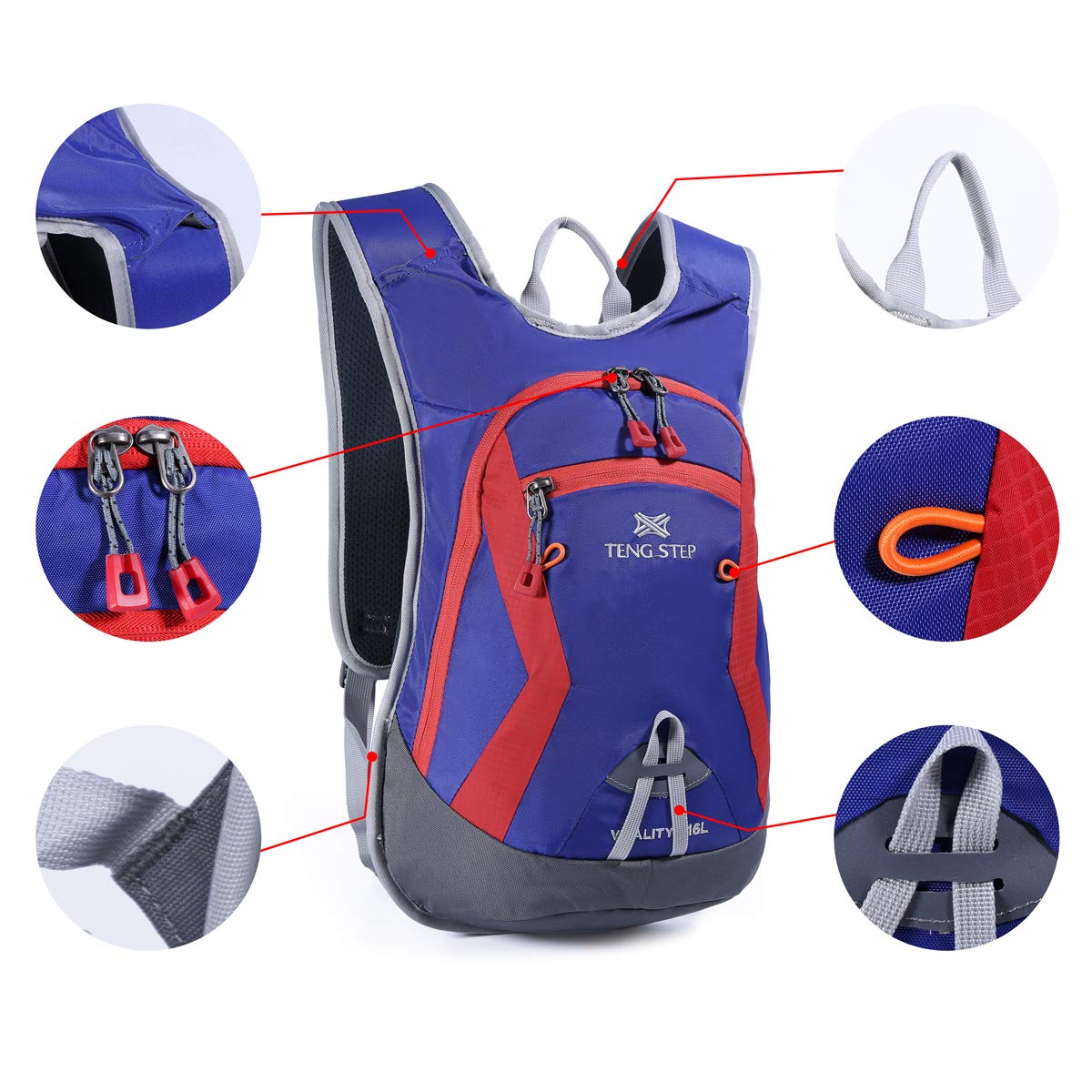 DAVIDNILE Hydration Backpack - Prefect Outdoor Gear for Skiing, Running, Hiking, Cycling, Camping, Climbing